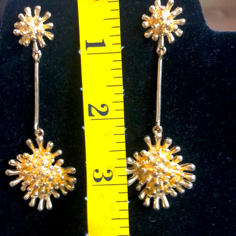 Star Three Dimensional Dangle Earrings - image 2